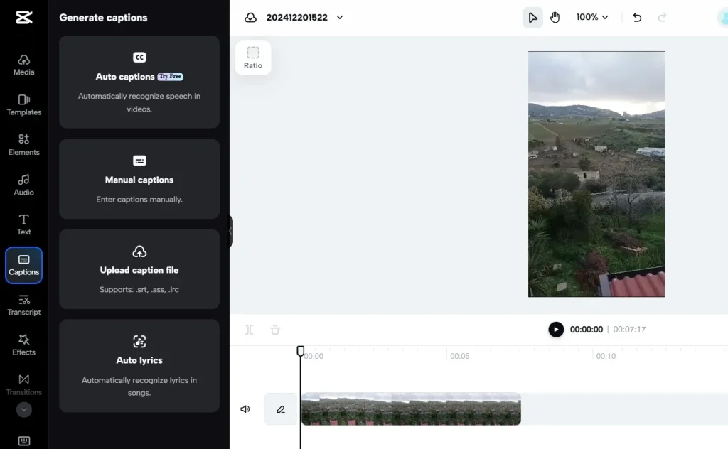 Import Your Video into CapCut