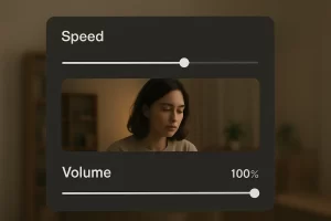 Step 8 Adjust Speed and Volume